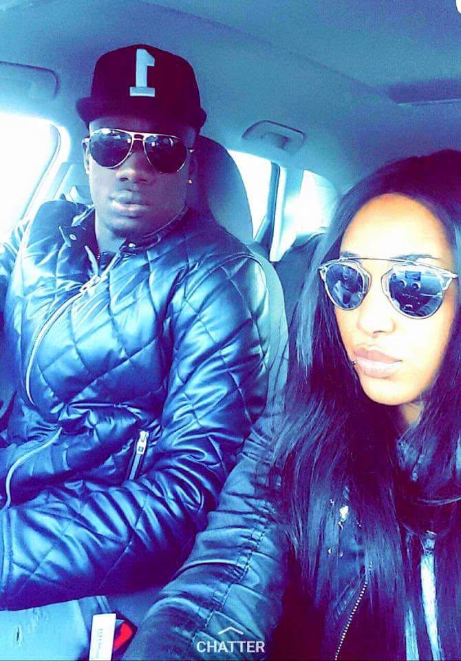 Mbaye Diagne footballeur flashé avec sa femme