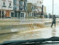 Abdoulaye Daouda Dialllo et Khadim Diop visitent des zones inondées de la région de Fatick
