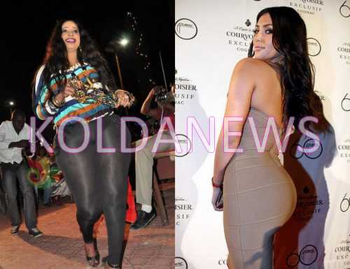 Kim Kardashian comparable à une miss jongoma sénégalaise, regardez !