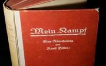 « Mein Kampf » ou l&rsquo;idéologie violemment antisémite d&rsquo;Adolf Hitler aux enchères à Los-Angeles