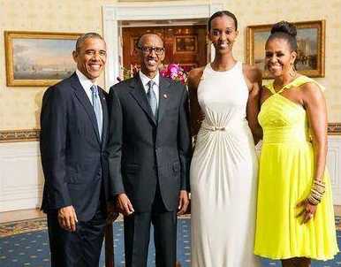Photo – Barack Obama, Michelle Obama, Paul Kangamé et sa sublime fille, Macky Sall, Yaya Jammeh