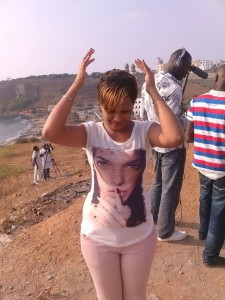 La ravissante Anna de buur guewel en plein tournage!