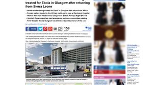 Un cas d’Ebola diagnostiqué au Royaume-Uni à Glasgow