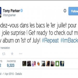 Tony Parker prépare un nouvel album : Tony P is back dans les bacs !