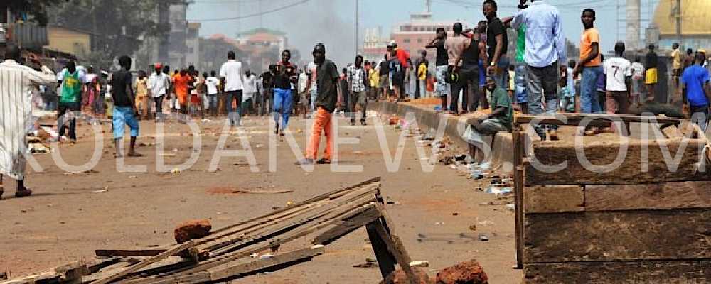 lundi de manif à Conakry:les activités sont grandement impactées