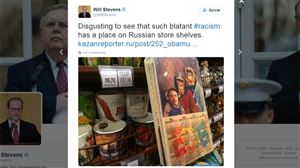 Scandale en Russie: une chaîne de supermarchés vendait des ustensiles représentant Obama en singe