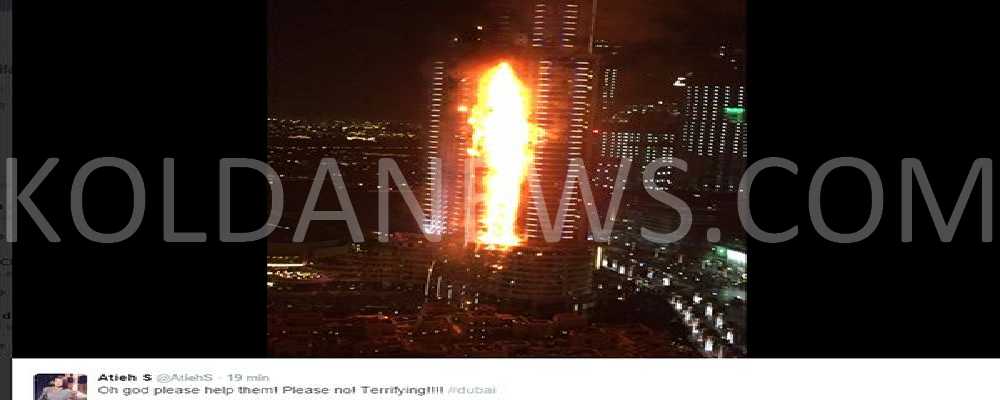 Dubaï : la plus haute tour du monde en flammes