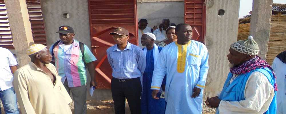 Le Président Moussa Baldé,  en visite de chantiers dans le département de Kolda