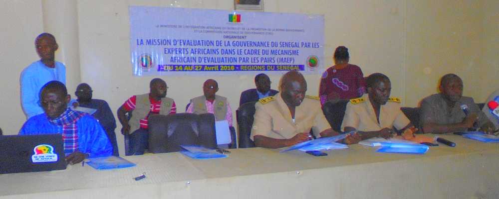 Le Secrétariat continental du MAEP procède à la revue de la gouvernance de la région de Kolda