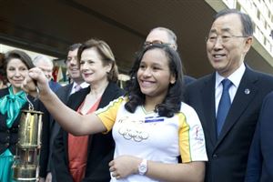 JO de Rio : La flamme olympique est arrivée au Brésil