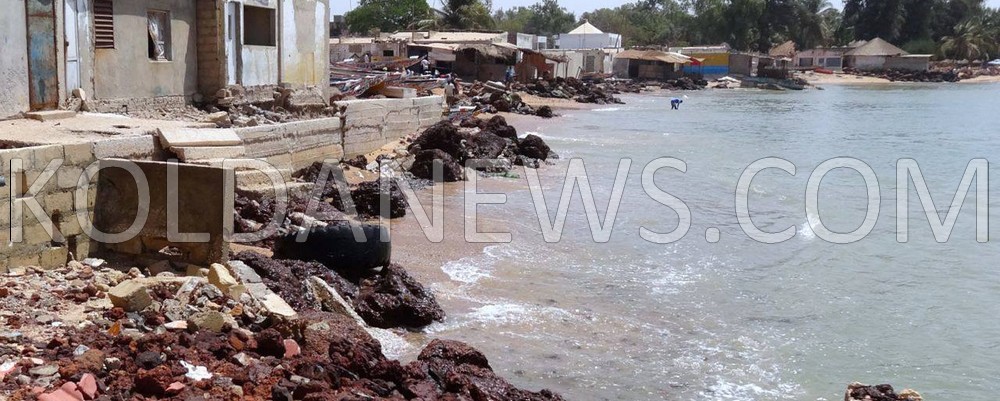Erosion côtière : la mer menace d’envahir la ville de Rufisque