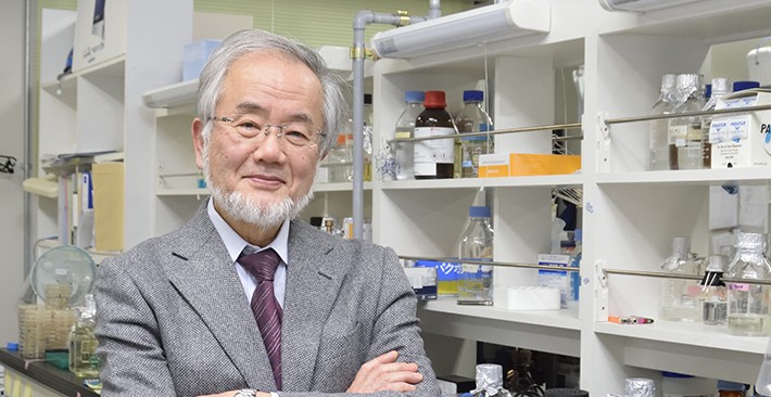 Le  prix Nobel de médecine attribué au Japonais Yoshinori Ohsumi pour ses recherches sur l’autophagie