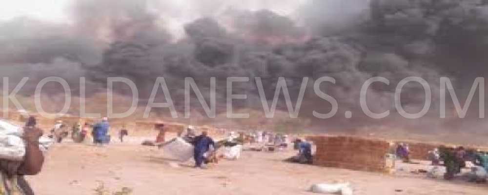 Incendie à Saré Bakary même les cimetières ravagés par le Feu