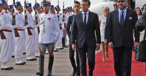 Visite d’Emmanuel Macron au roi du Maroc Mohammed VI