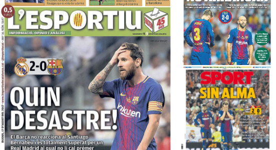 « Le Barça impuissant », « Quel désastre », « Sans âme »: la presse catalane tire sur le Barça