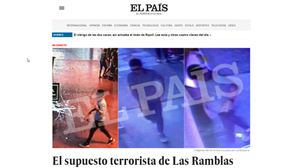 Attentat à Barcelone: la presse diffuse des photos de la fuite du suspect n°1