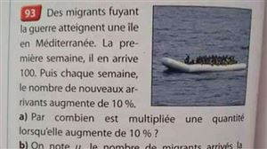 Polémique en France: un exercice de maths demande aux élèves de compter des migrants