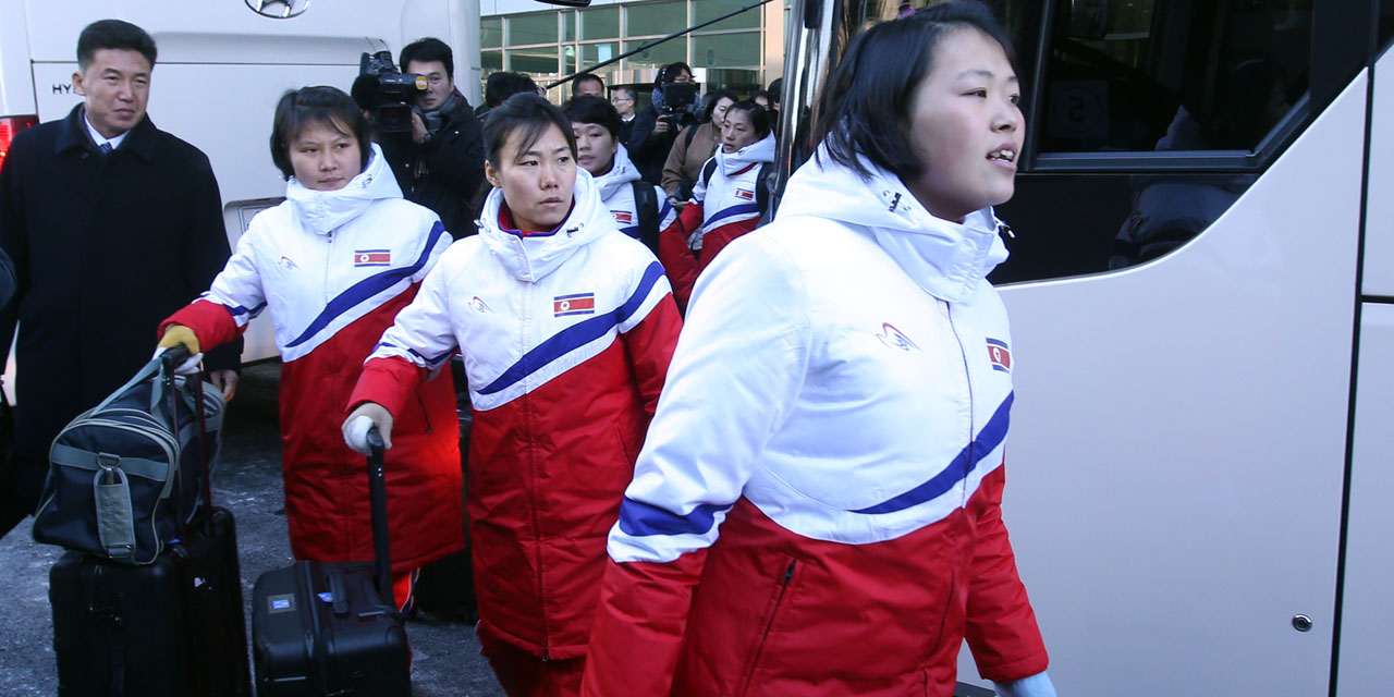 Jeux Olympiques d’hiver : Les hockeyeuses nord-coréennes débarquent au Sud