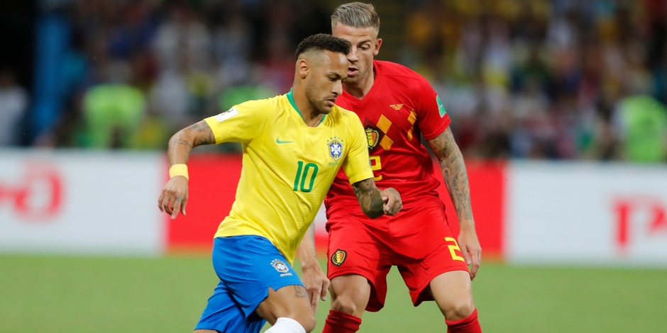 CM 2018 : La Belgique mène à 2 buts à 0 le Brésil avant la mi-temps!