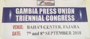 Shérif Bojang Jr porté à la tête du Syndicat des journalistes Gambiens
