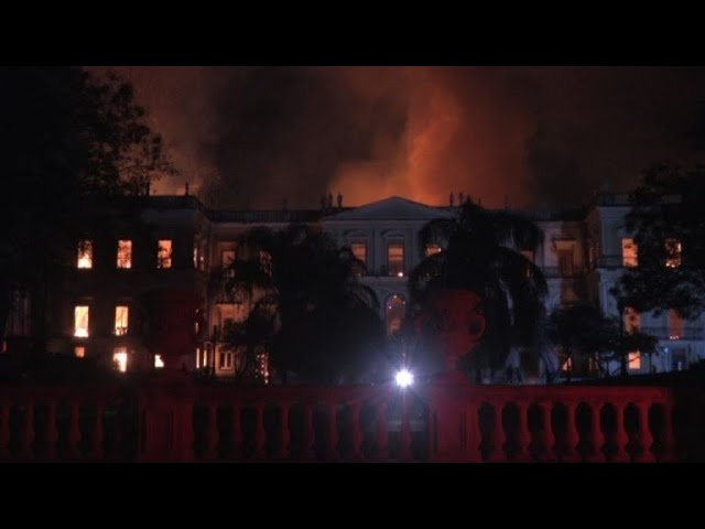 Brésil: un incendie ravage le Musée National de Rio de Janeiro