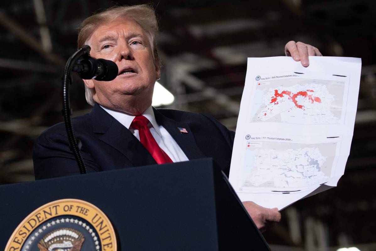 Trump vante la fin imminente de l’EI en Syrie