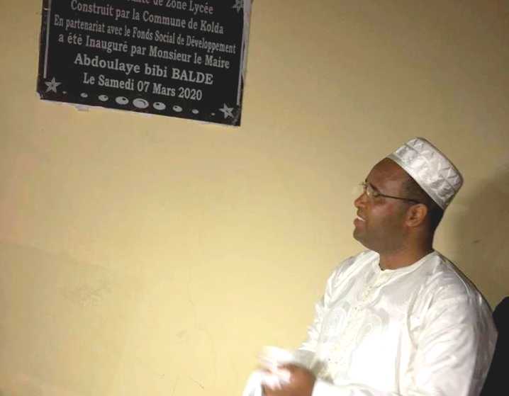 KOLDA : Le Maire Abdoulaye Bibi Baldé inaugure le poste de santé de Sikilo Ouest.