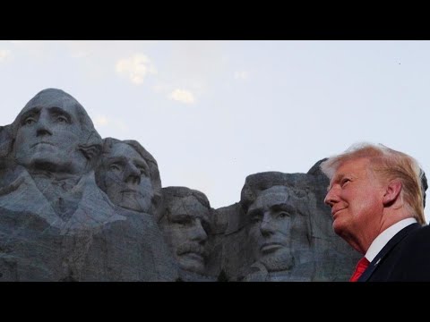 Au Mont Rushmore, Donald Trump s’en prend à ceux qui veulent « diffamer nos héros »