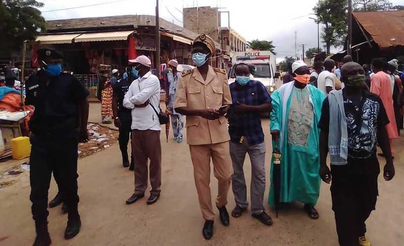 Lutte contre la covid 19 à Kolda : le préfet en tournée de sensibilisation au centre-ville