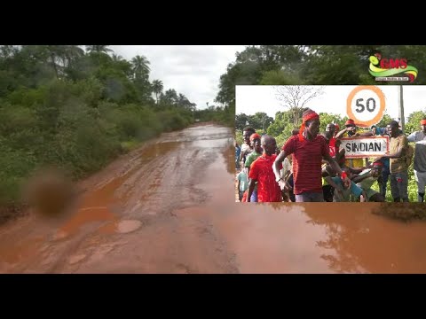 BIGNONA: ABSENCE DE ROUTES    LES JEUNES DU FOGNY ROUGE DE COLERE S&rsquo;ADRESSE A MACKY SALL