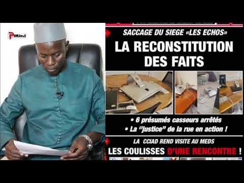 Xew xéwou diamono: Journal les Echos, les raisons du saccage