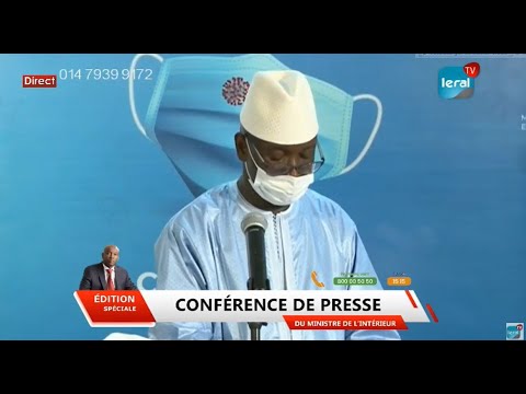 DIRECT: CONFERENCE DE PRESSE DU MINISTRE DE L&rsquo; INTERIEUR