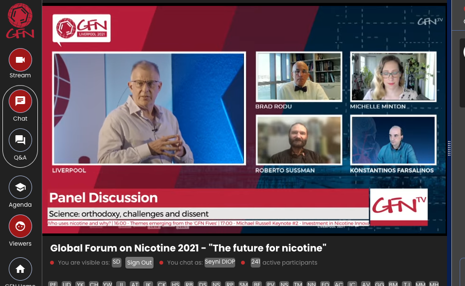 Forum global sur la nicotine : La science avance, l’idéologie recule