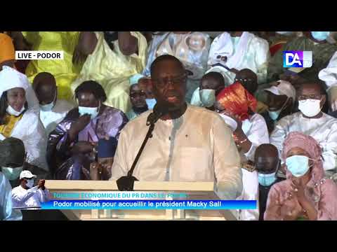 Macky Sall en arbitre politique à Podor : « J’apprécie et je salue votre unité… »