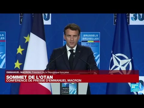 Replay : Emmanuel Macron tient une nouvelle conférence après la réunion de l&rsquo;Otan