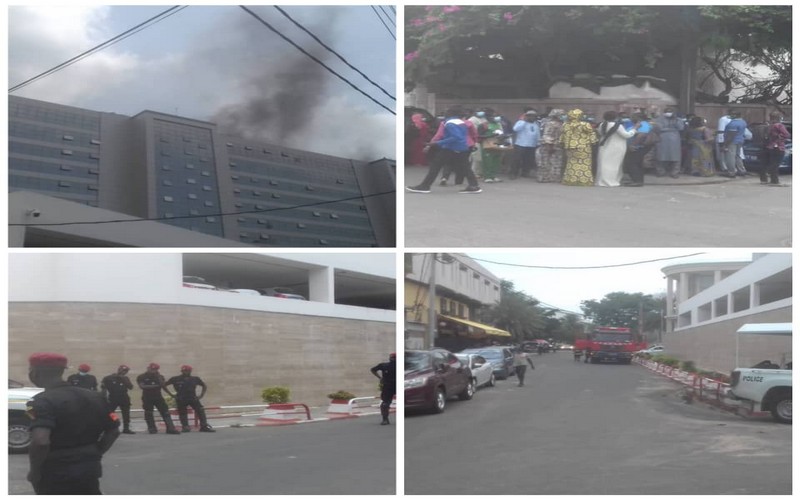 INCENDIE : Le 10ème étage du bulding administratif a pris feu