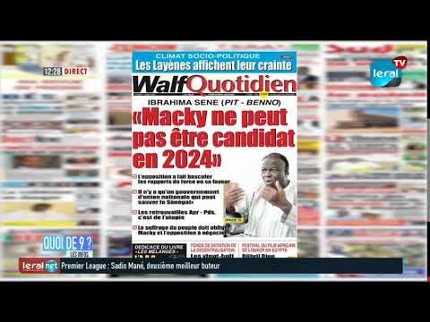 QUOI DE 9 ? LES INFOS 12H GMT – CE 07/03/ 2022 – PR FATIMA COULIBALY- #LERALTV