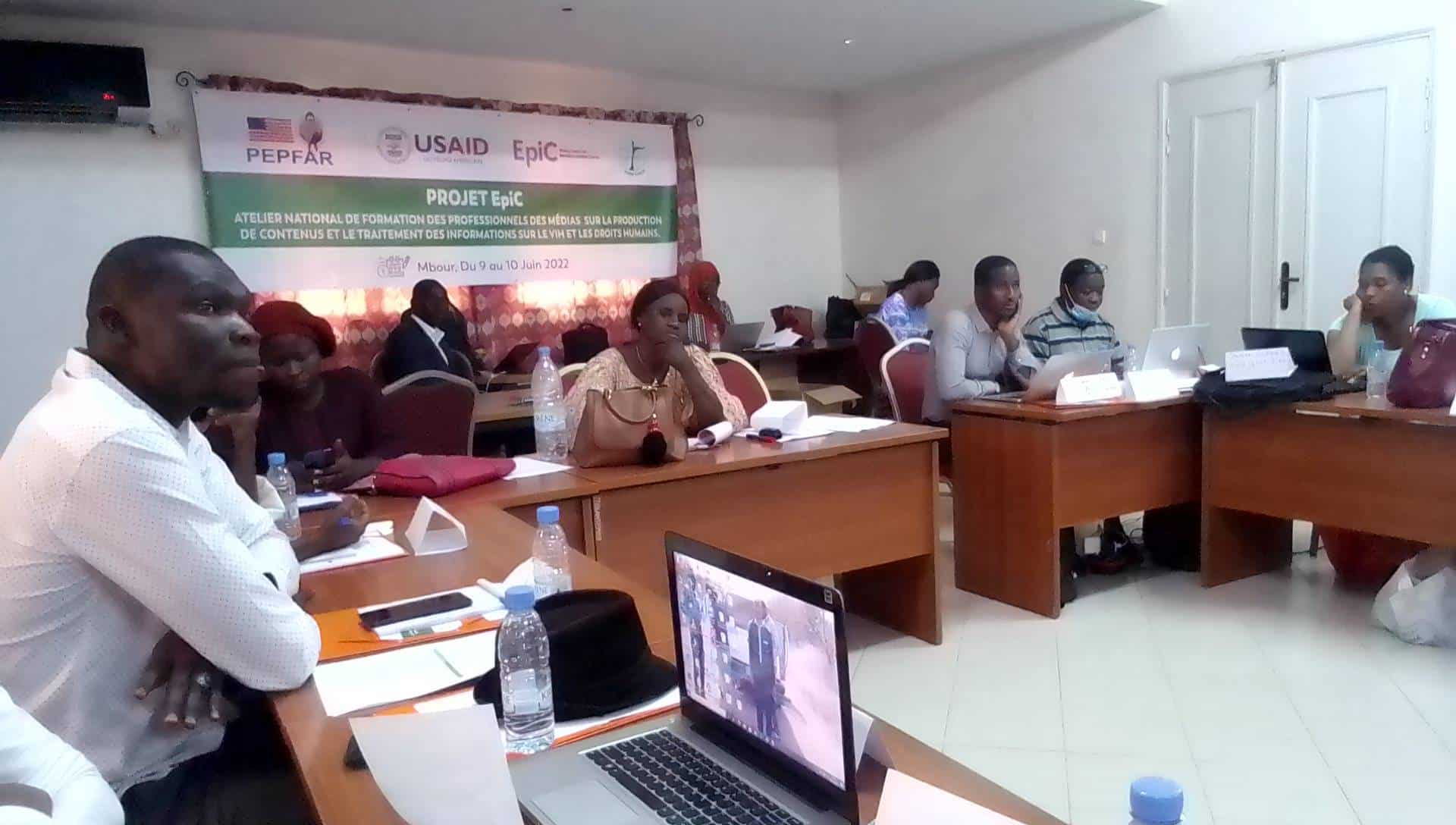 SIDA : les professionnels des médias à l’école du traitement de l’information sur le VIH et les droits humains à Mbour.