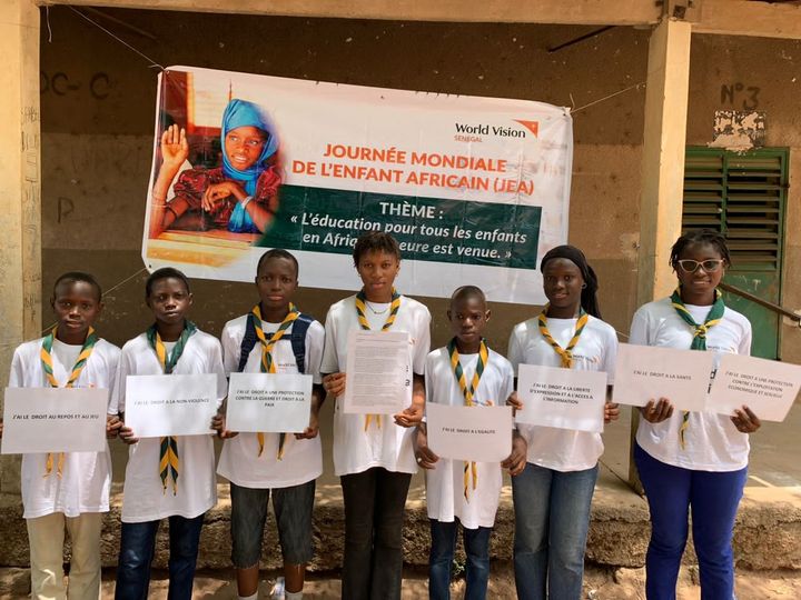 Célébration de la JEA à Coumbacara : les scouts plaident pour une éducation de tous les enfants