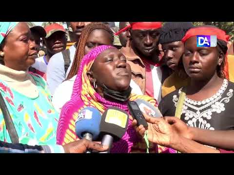 Thiès- Opération de déguerpissement au garage  » clandos Hersent »: Les commerçantes dans tous leurs